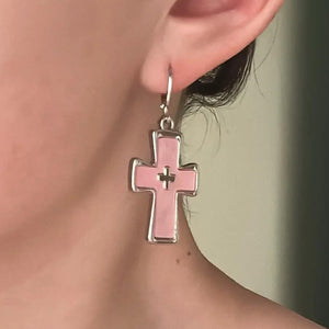 Bimbocore Cross Earrings