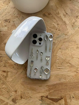 Cutlery Set Clear Phone Case