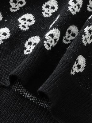 Goth Skull Pullover Sweater