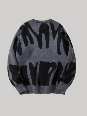 Graphic Pullover Sweater