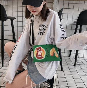 Weirdcore Chips Crossbody Bag