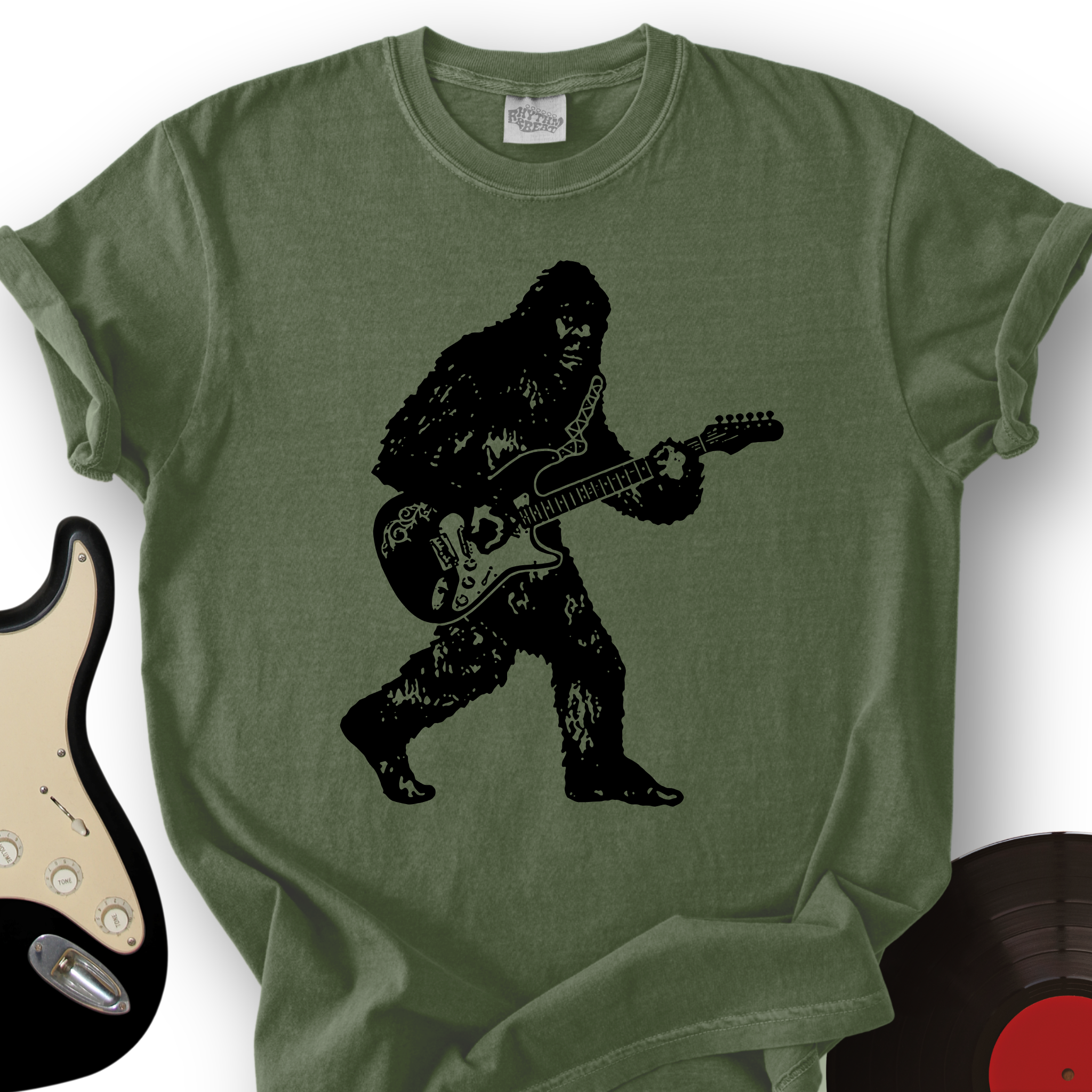 Bigfoot Playing Guitar T-Shirt
