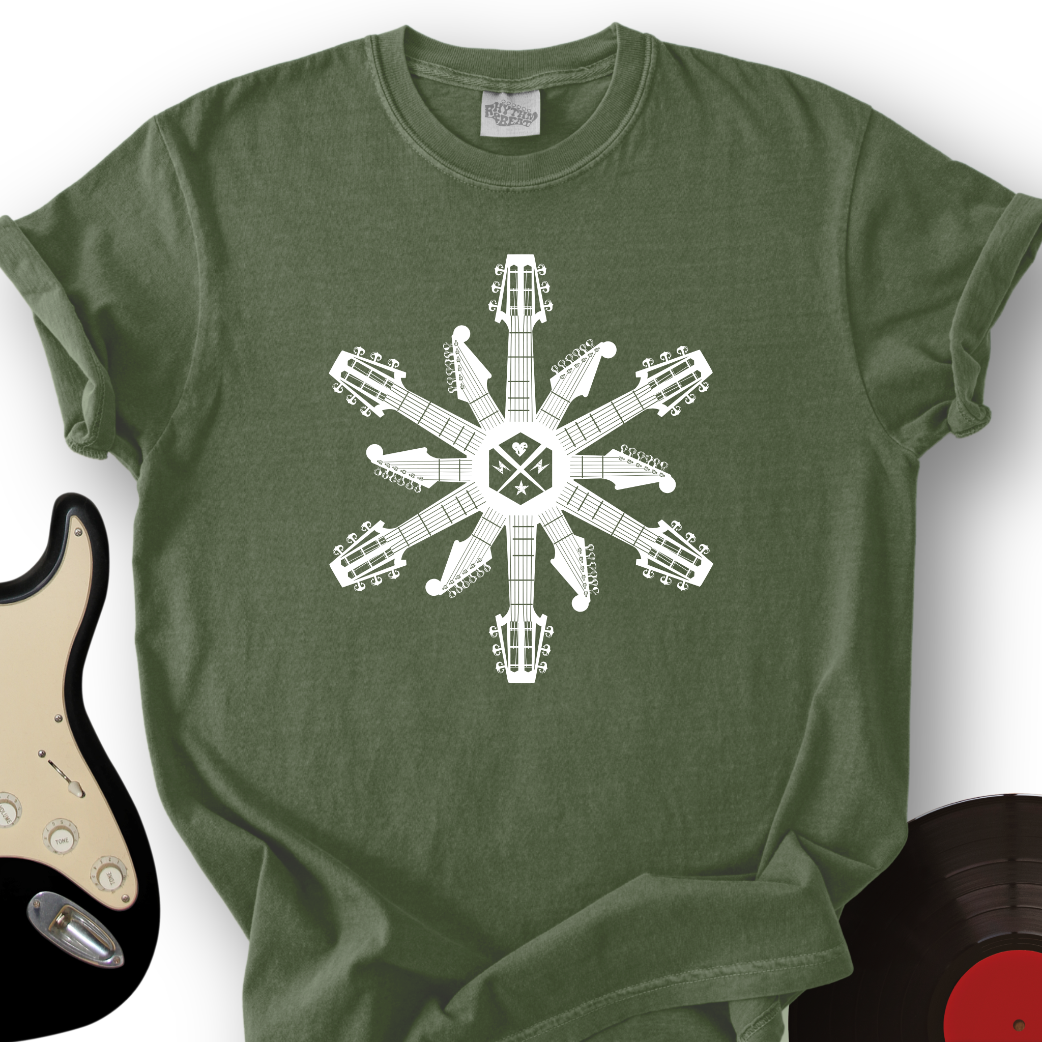 Guitar Snowflake T-Shirt