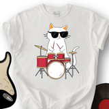 Drummer Cat T-Shirt