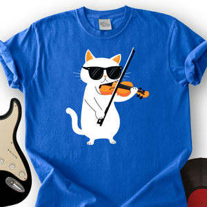 Cat Playing Violin T-Shirt