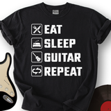 Eat, Sleep, Guitar, Repeat T-Shirt