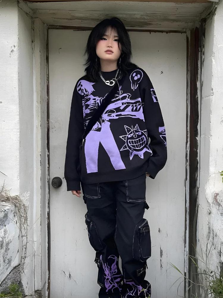 Anime Knitted Sweater