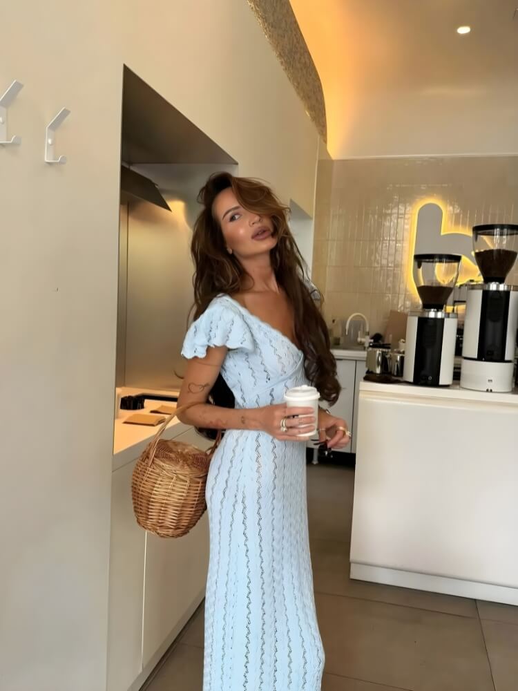 Crochet Midi Dress