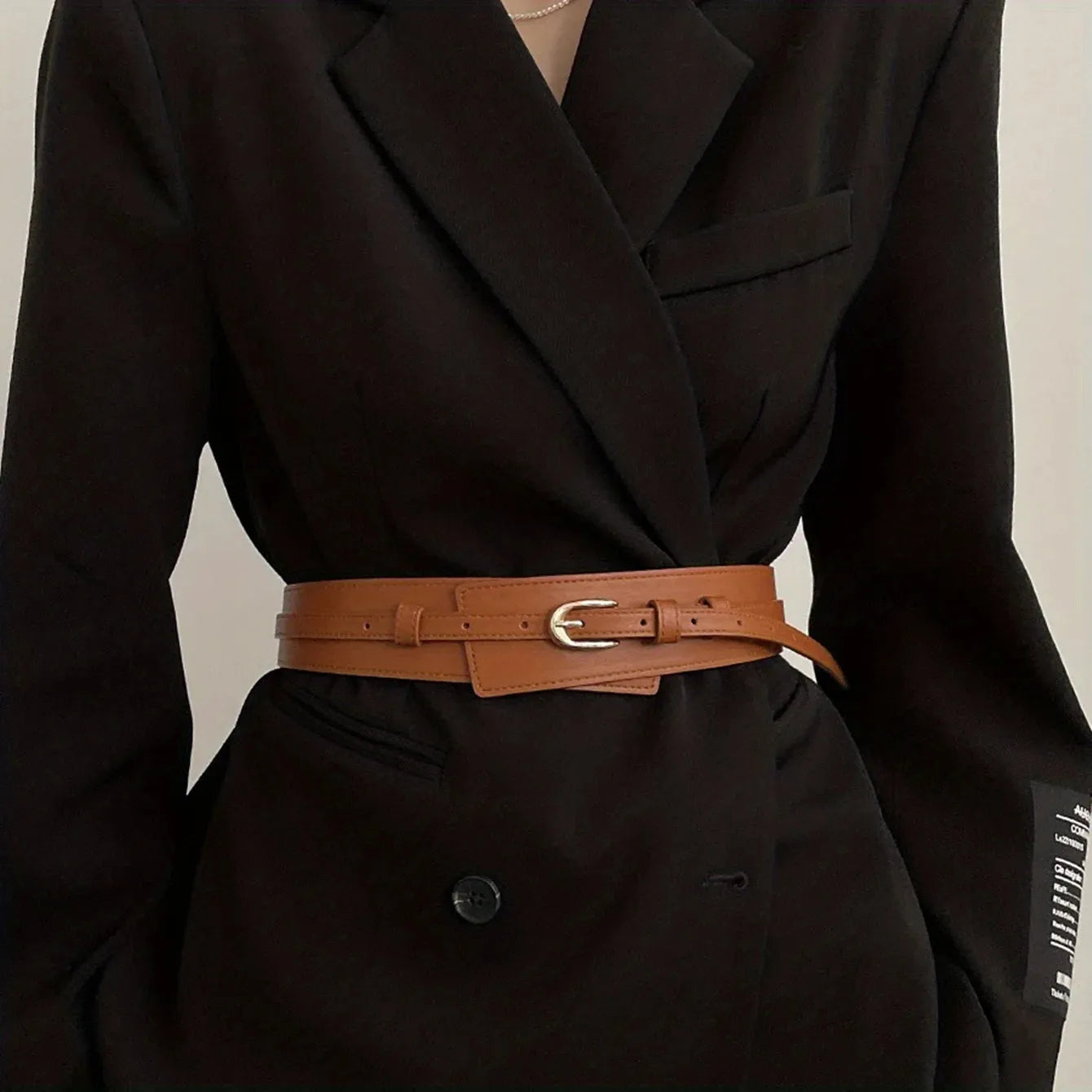 Detachable Faux Leather Belt