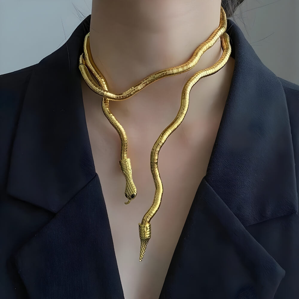 Grunge Snake Necklace & Bracelet