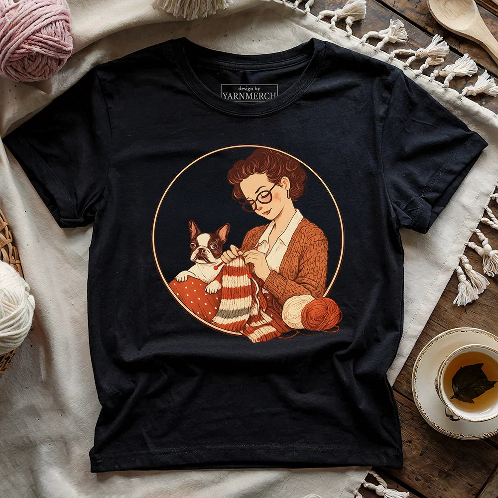 Knitting With Boston Baby T-shirt