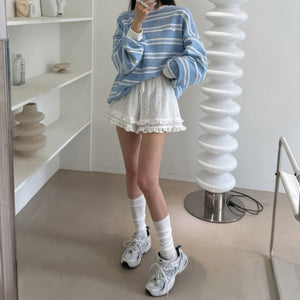 Cheerful Spirits Striped Sweatshirt