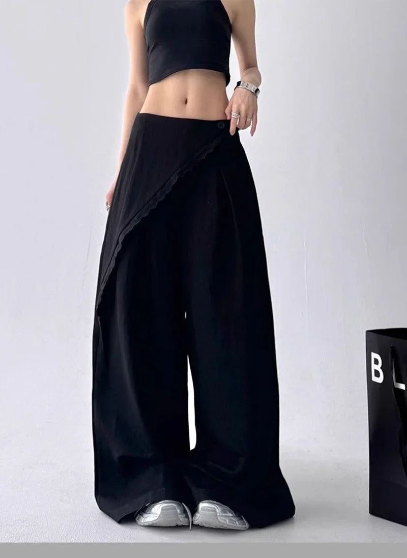 Overlay Wide Leg Pants