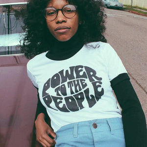 Power to the People Ringer Tee