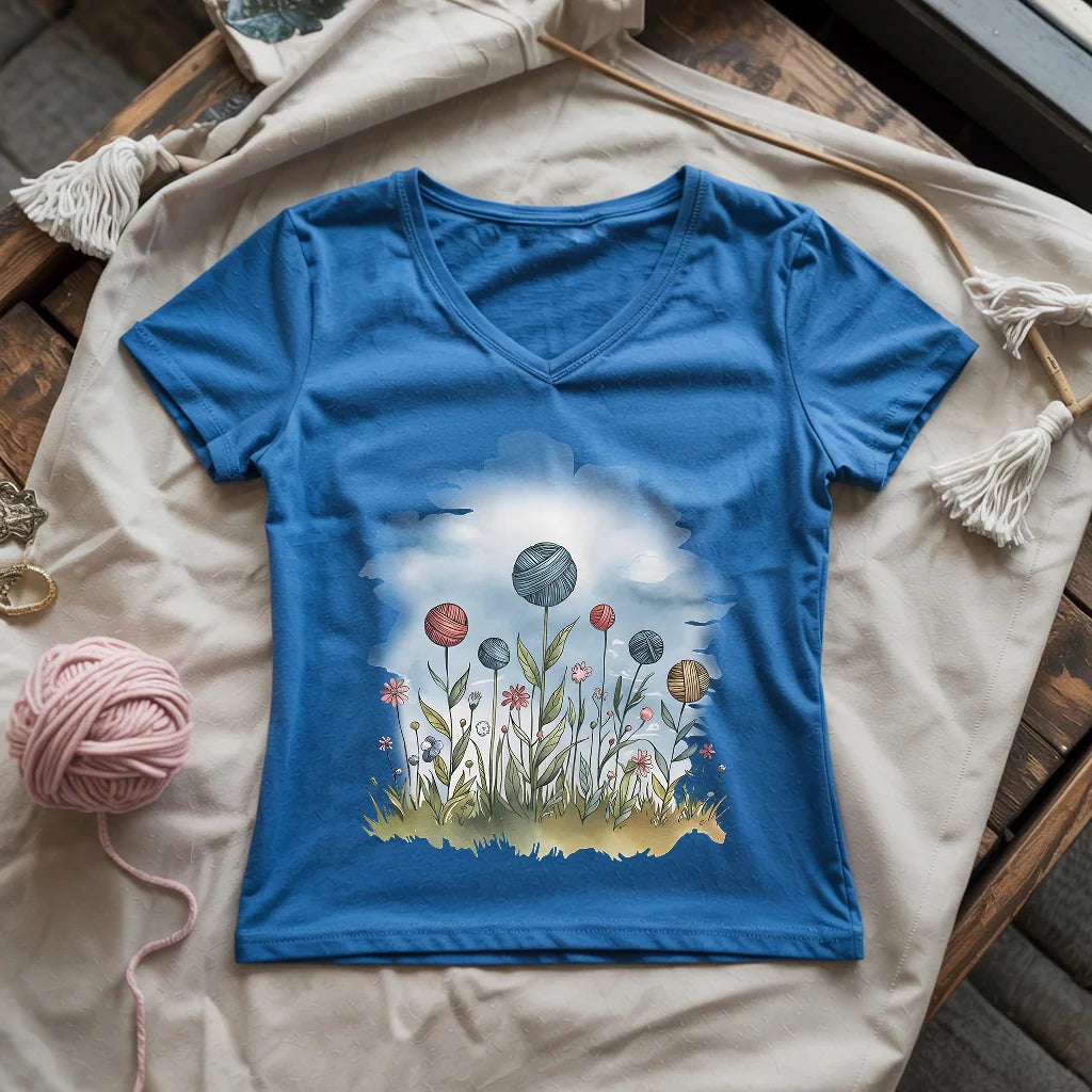 Yarn Field Lady V-neck