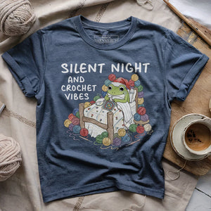 Silent Night and Crochet Vibes T-shirt