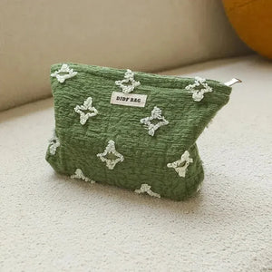 Tasseled Star Embroidered Makeup Bag