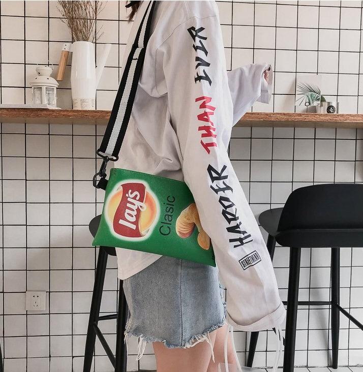Weirdcore Chips Crossbody Bag