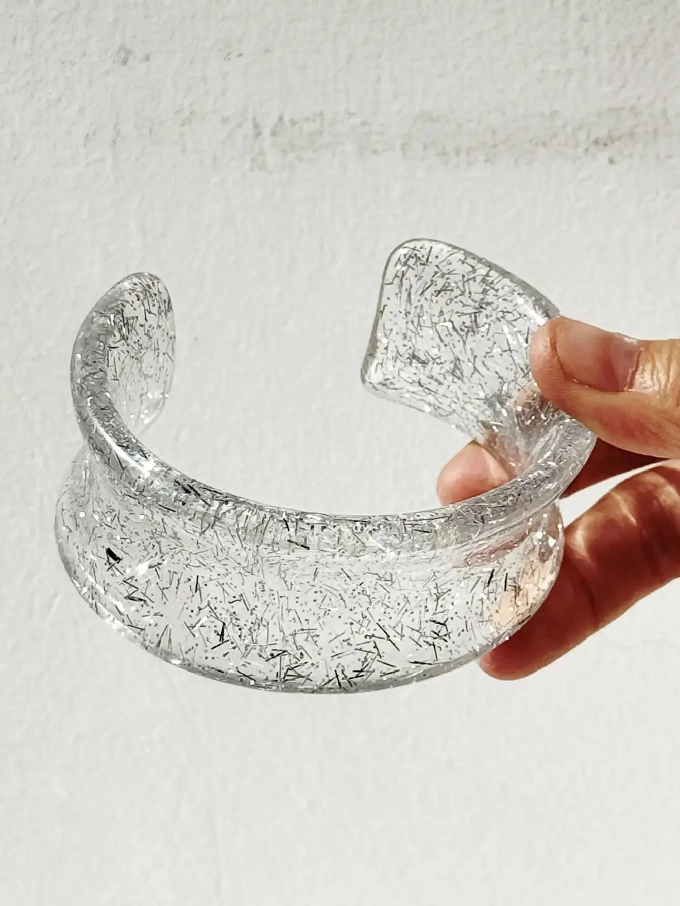 Y2K Clear Resin Bracelet