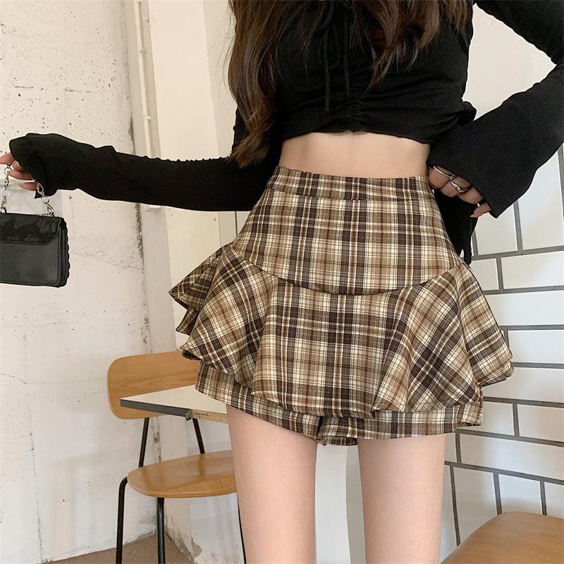 Y2K Plaid Mini Skort
