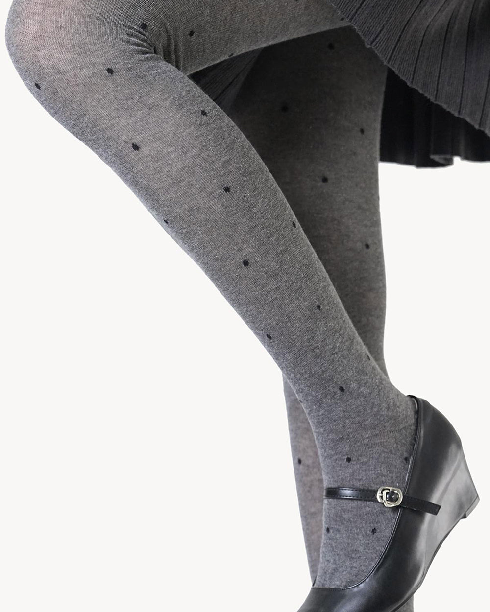 Madeleine Polka Dot Knit Tights