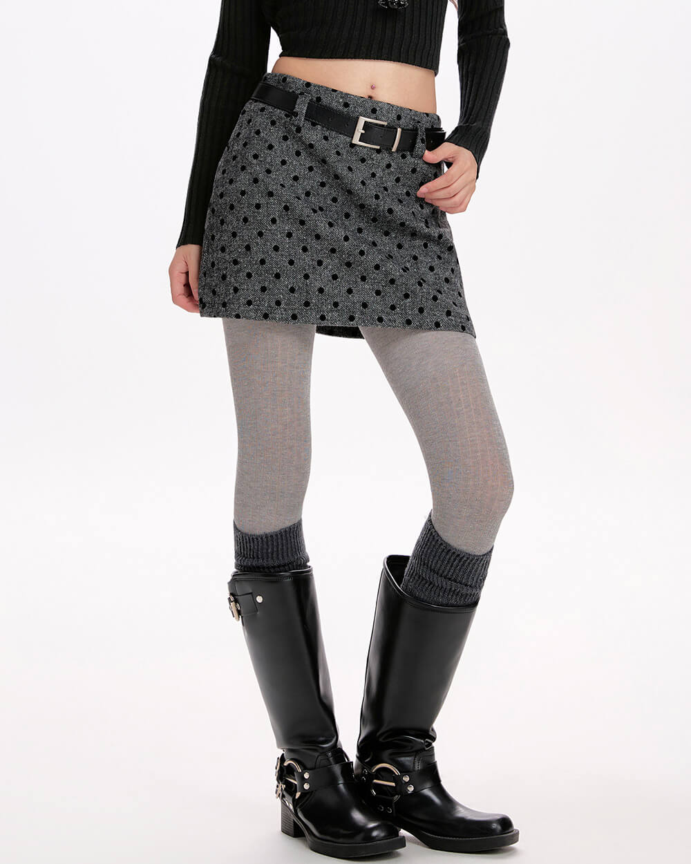 Madeleine Polka Dot Mini Skirt
