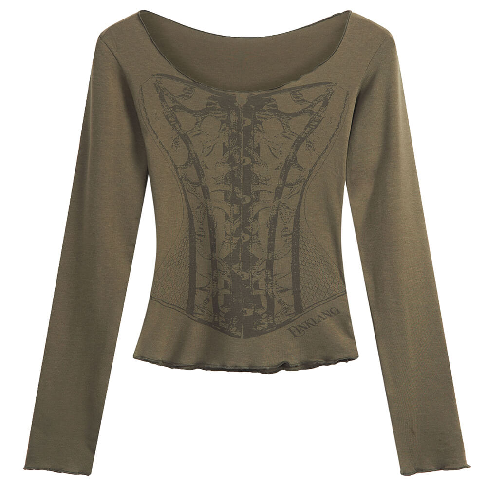 Antique Anatomy Long Sleeve Top