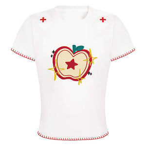Apple Embroidered T-Shirt
