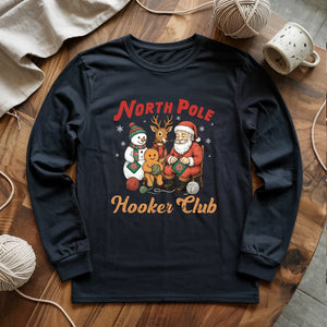 North Pole Crochet Club Long Sleeve T-shirt