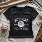 Support Local Hookers Lady V-neck