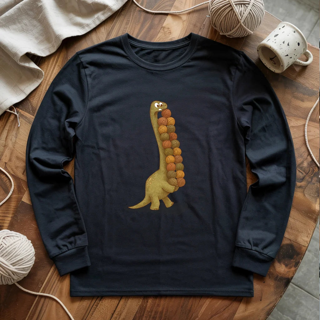 Yarnosaurus Rex Long Sleeve T-shirt