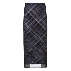 Less Conversation Plaid Maxi Skirt