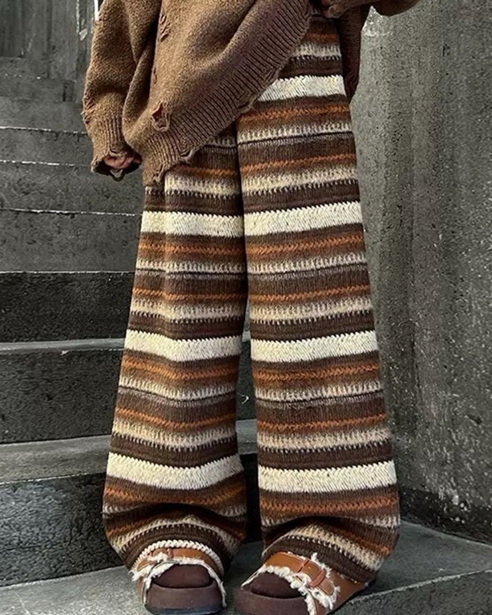 80's Grandma Pants in Brown