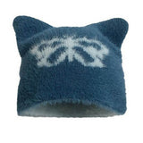 Butterfly Print Cat Ears Hat