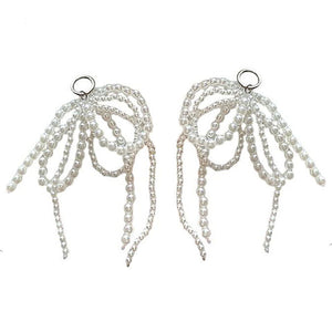 Coquette Pearl Bow Shoe Charms