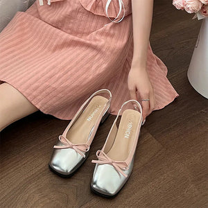 Coquette Bow Ballet Sandals
