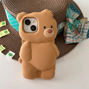 Cute Bear 3D iPhone Case