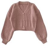 Danish Pastel Cropped Cardigan