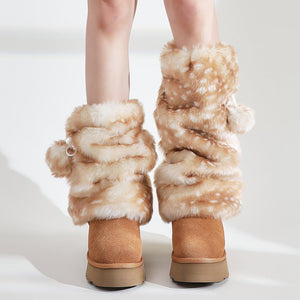 Forest Fawn Fluffy Leg Warmers