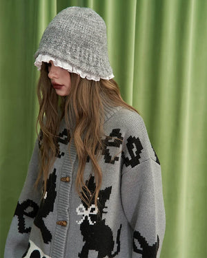 Sweet Attitude Knit Bucket Hat