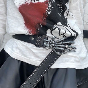 Grunge Skeleton Hand Belt
