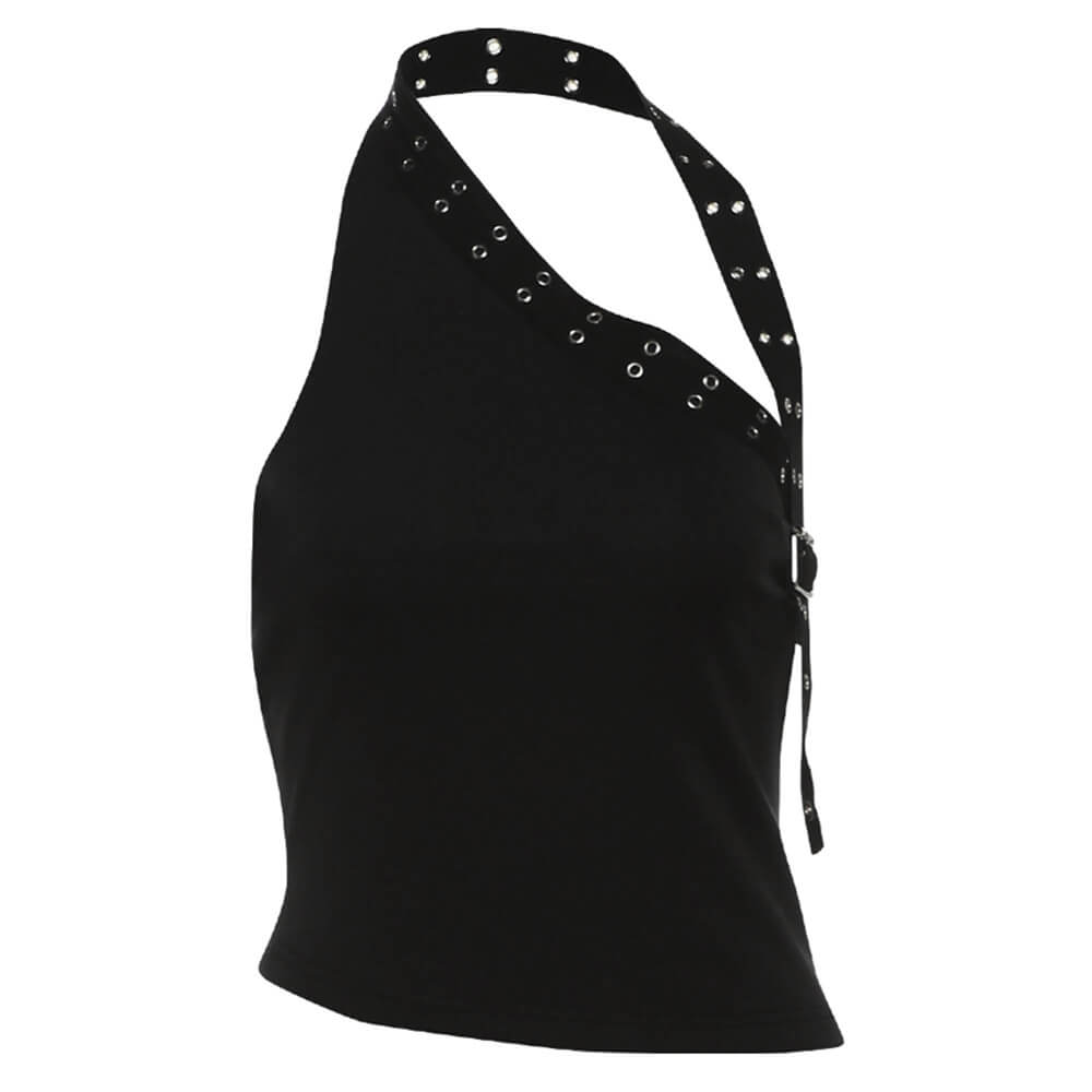 Grunge Asymmetric Top & Mini Shorts Co-Ord