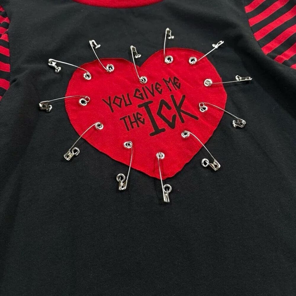 Heartbreaker Striped Sleeve Top