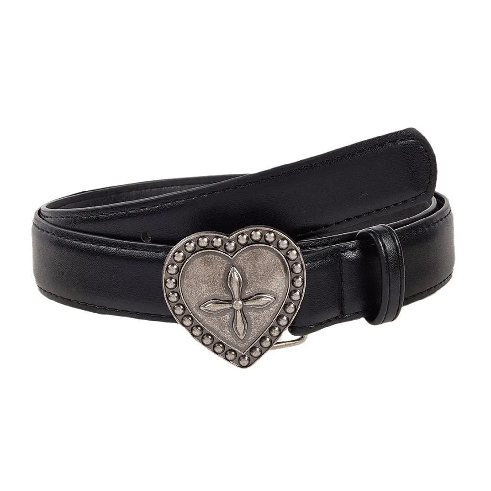 Fairy Grunge Heart Buckle Belt