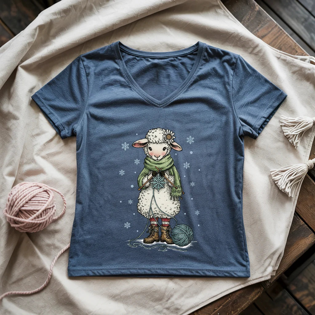 Knitting Snowflex Lady V-neck
