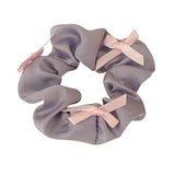 Korean Style Bows Satin Scrunchie