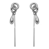 Melted Chain Drop Earrings