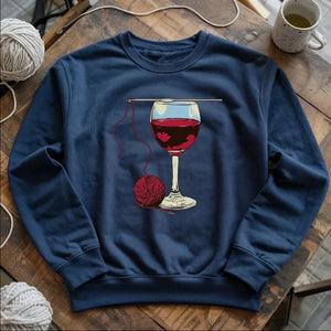 Wine And Yarn Sweatshirt