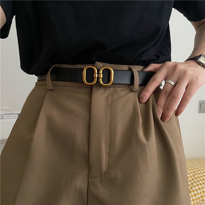 Old Money Aesthetic Thin Belt