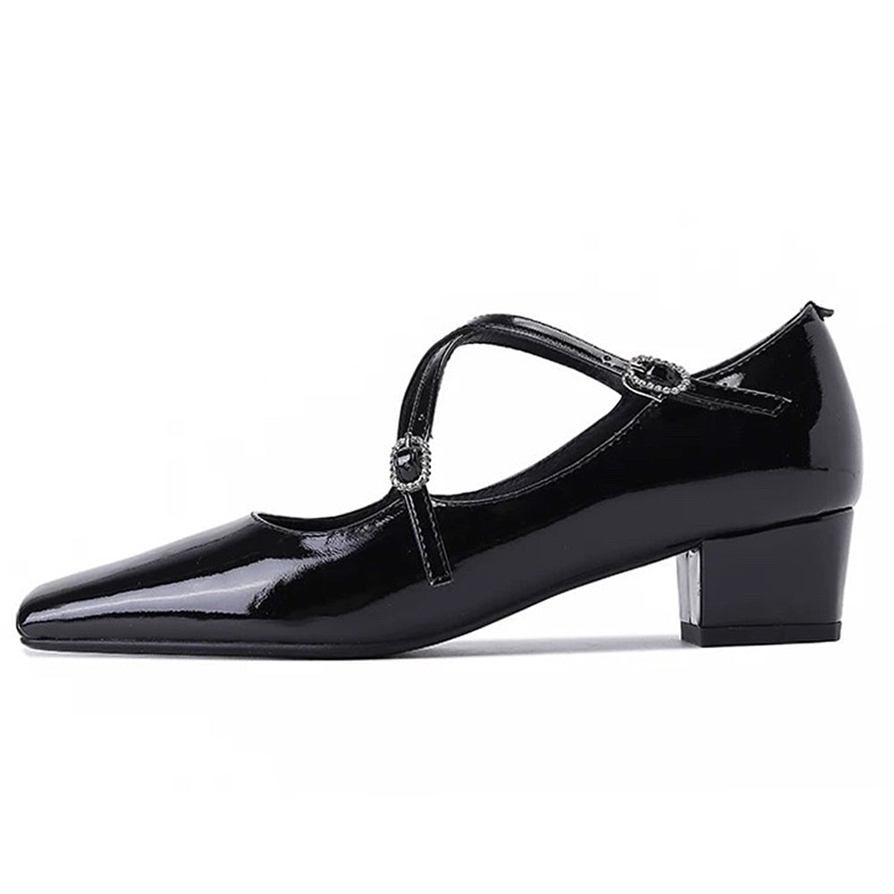 Old Money Cross Strap Mary Janes